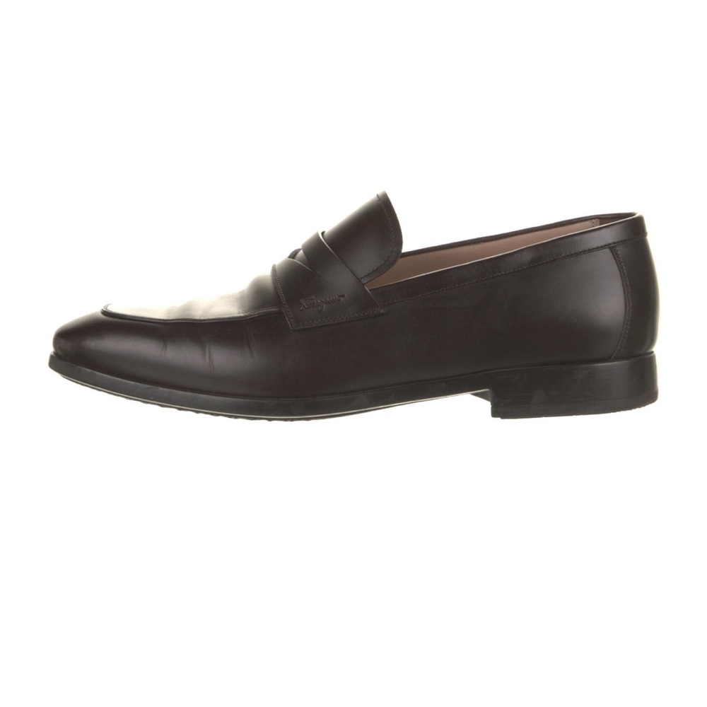 Ferragamo Cordovan Dark Brown Loafers Size 9